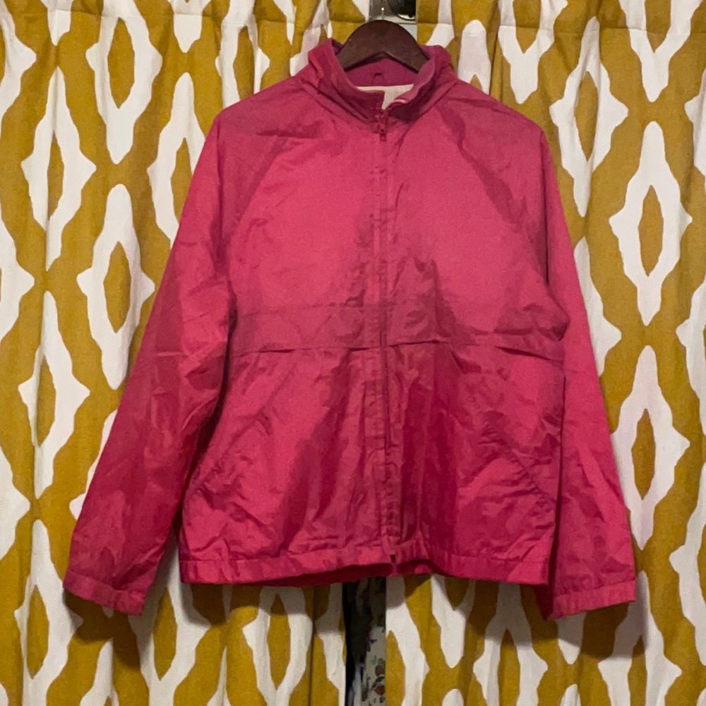 Vintage hot pink windbreaker
